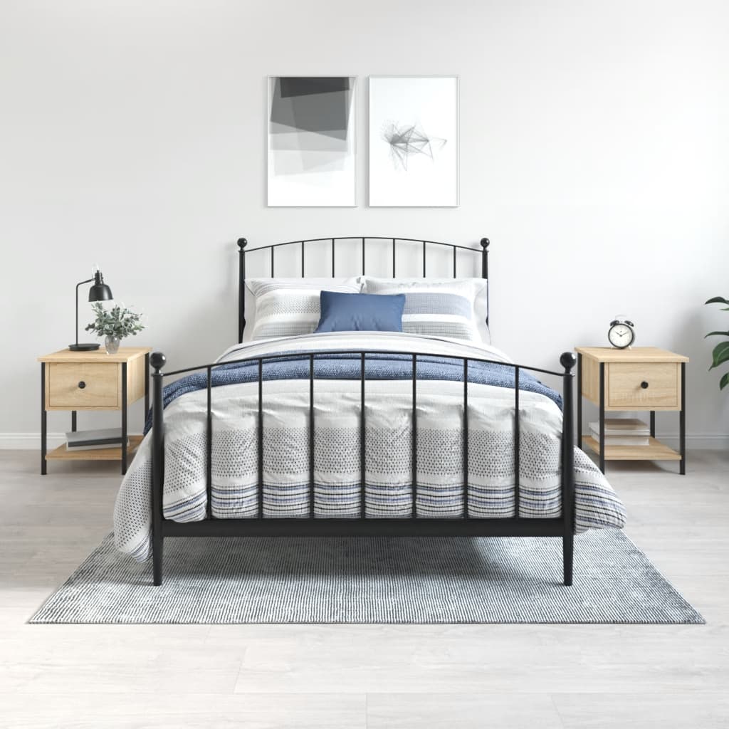 Bedside tables, 2 pcs, oak, 34x35.5x45cm, wood