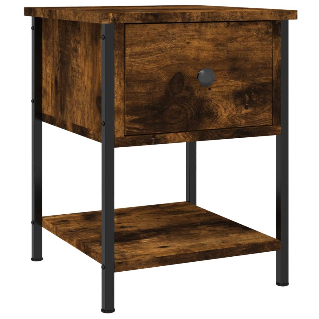 Bedside tables, 2 pcs., smoky, 34x35.5x45cm, wood