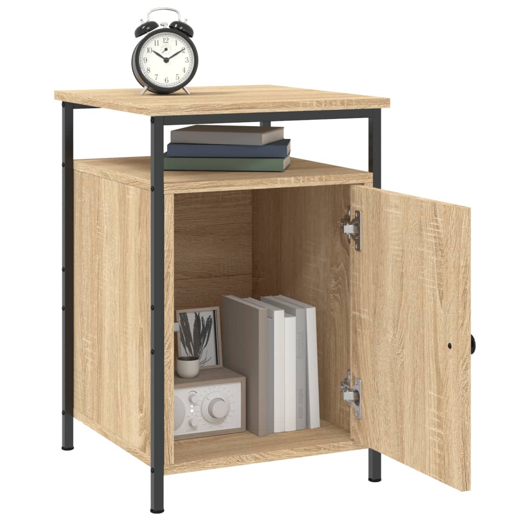 Bedside tables, 2 pcs., oak, 40x42x60cm, treated wood