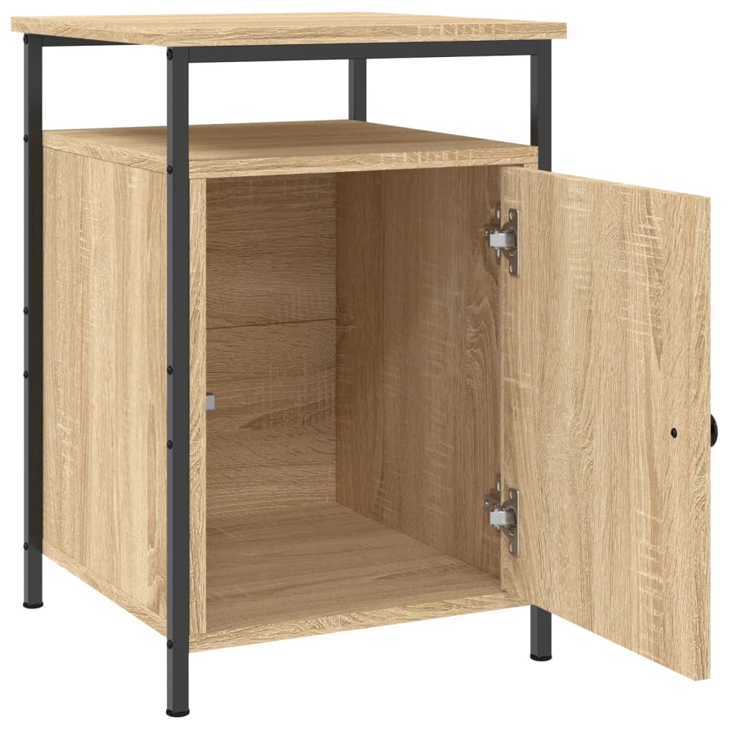 Bedside tables, 2 pcs., oak, 40x42x60cm, treated wood