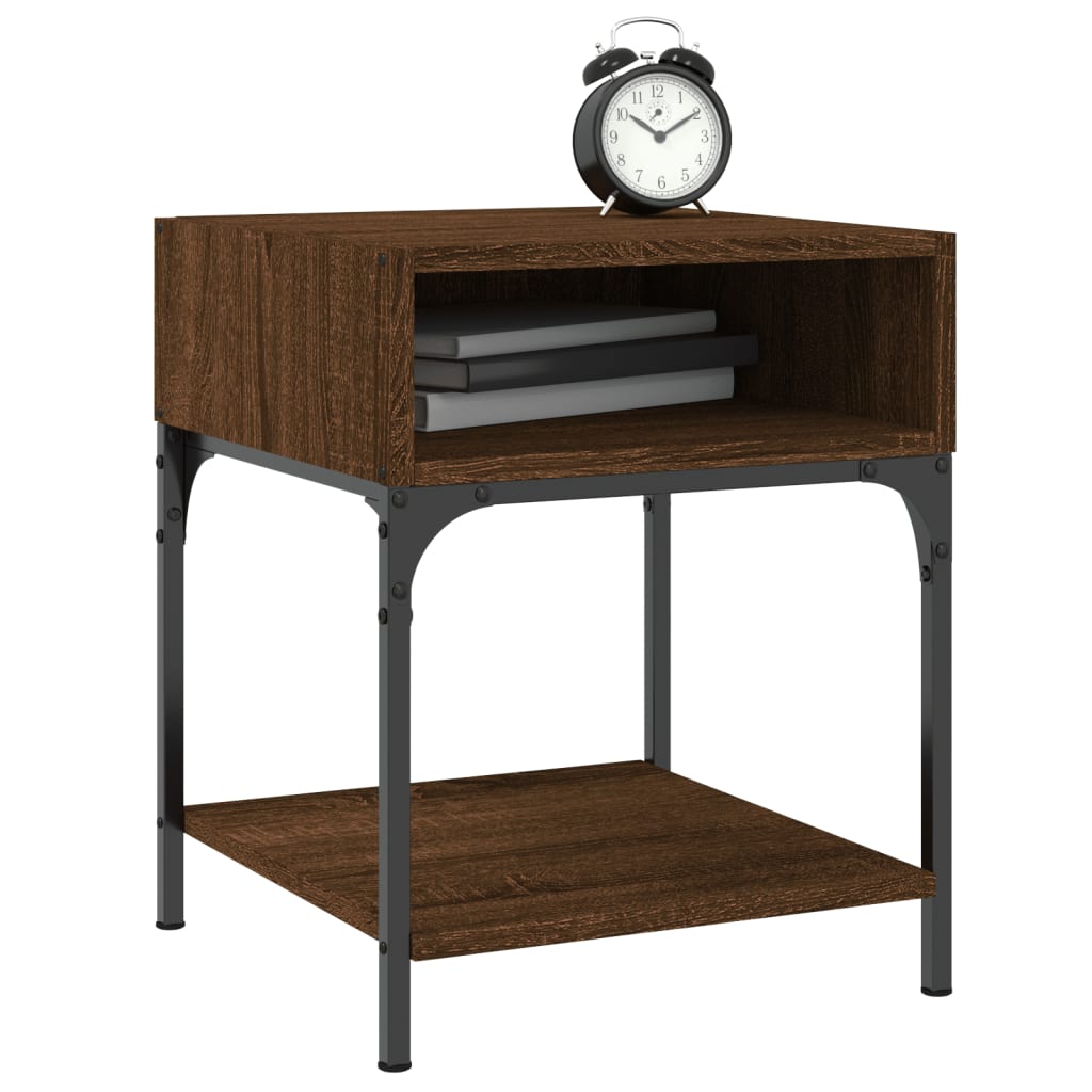 Bedside tables, 2 pcs, brown oak, 40x41x50cm, wood