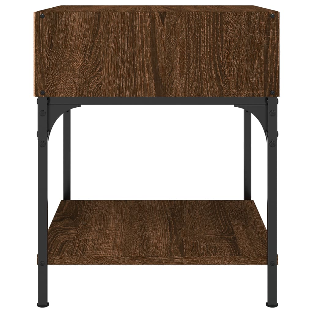 Bedside tables, 2 pcs, brown oak, 40x41x50cm, wood
