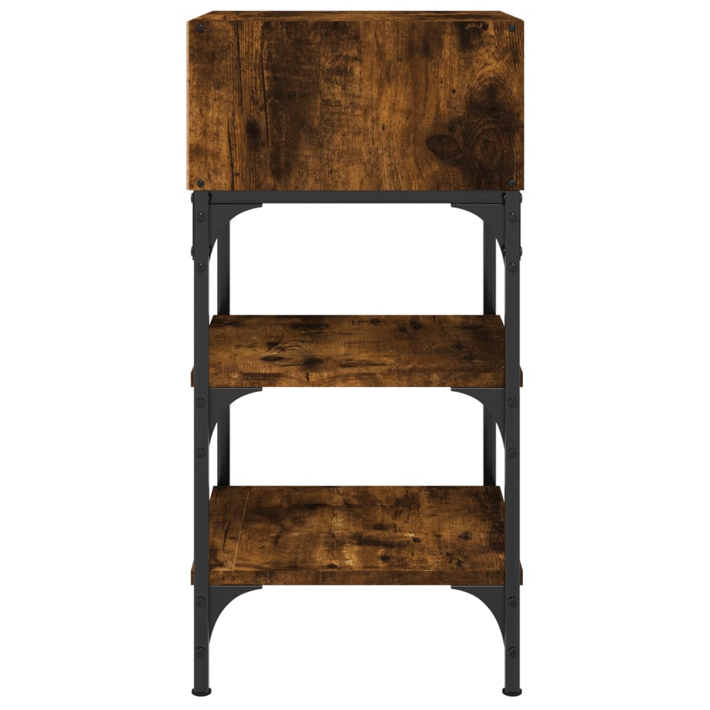 Nightstands, 2 pcs., smoky, 35x34.5x70cm, wood