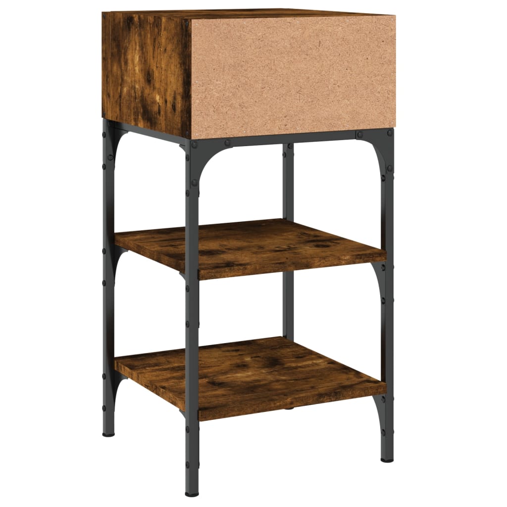 Nightstands, 2 pcs., smoky, 35x34.5x70cm, wood