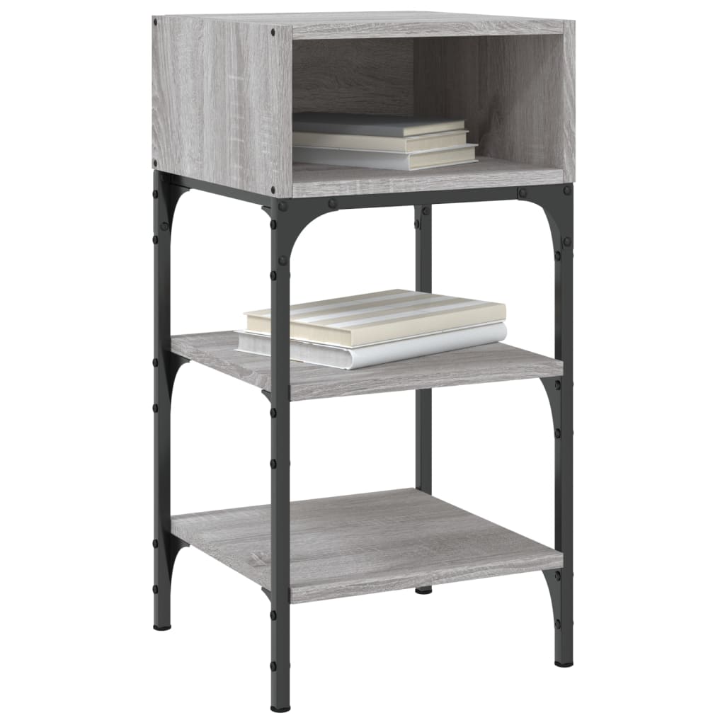 Nightstands, 2 pcs., grey oak, 35x34.5x70cm, wood
