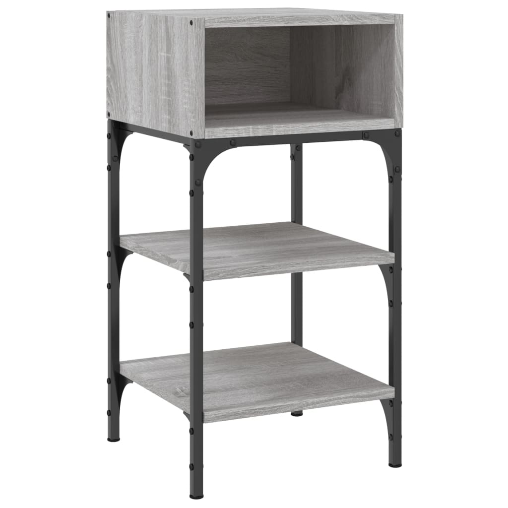 Nightstands, 2 pcs., grey oak, 35x34.5x70cm, wood