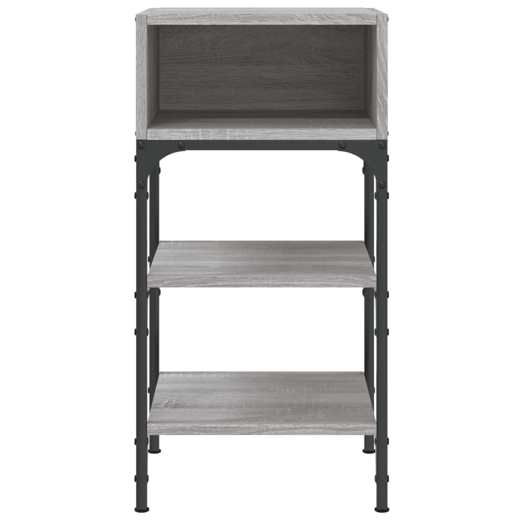 Nightstands, 2 pcs., grey oak, 35x34.5x70cm, wood