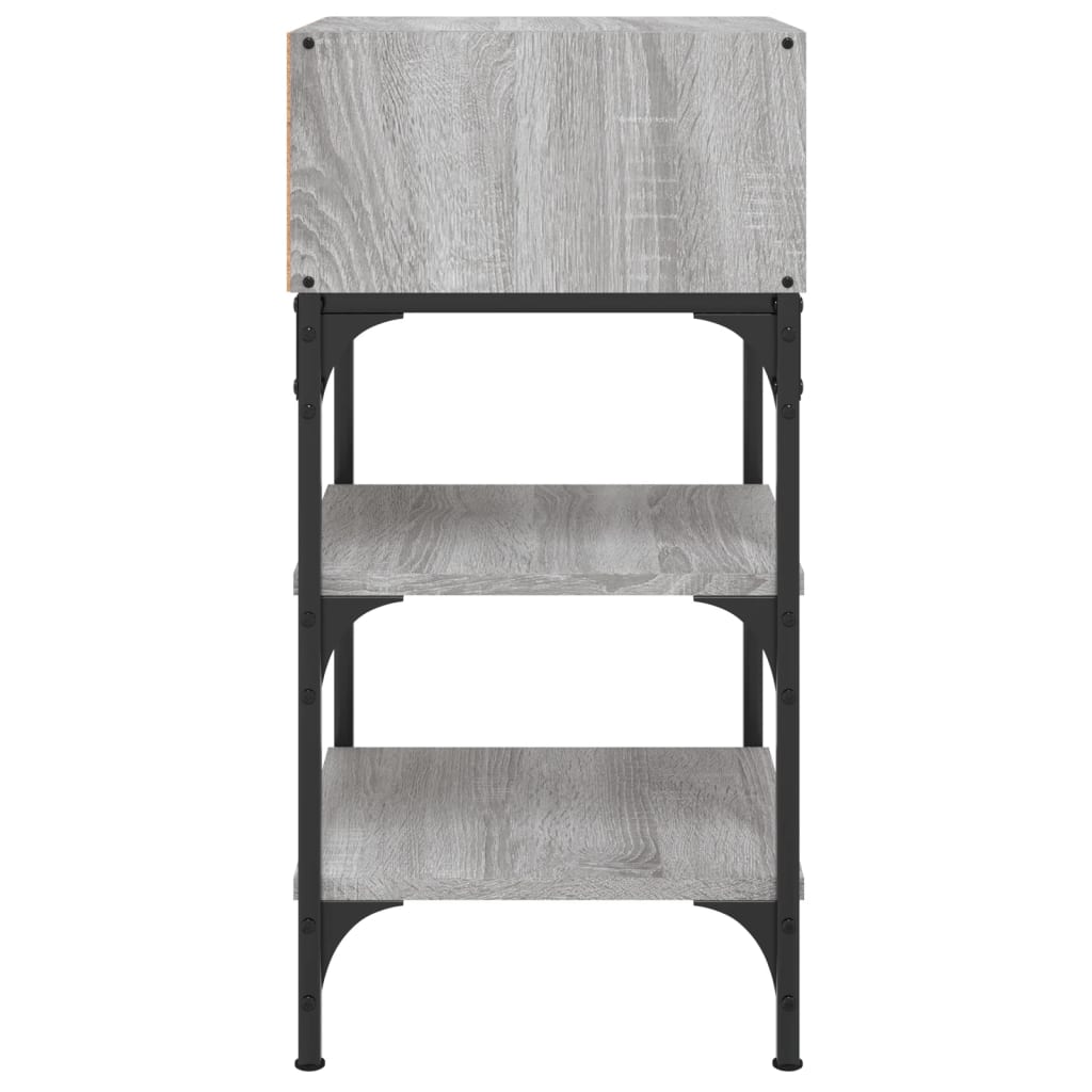 Nightstands, 2 pcs., grey oak, 35x34.5x70cm, wood