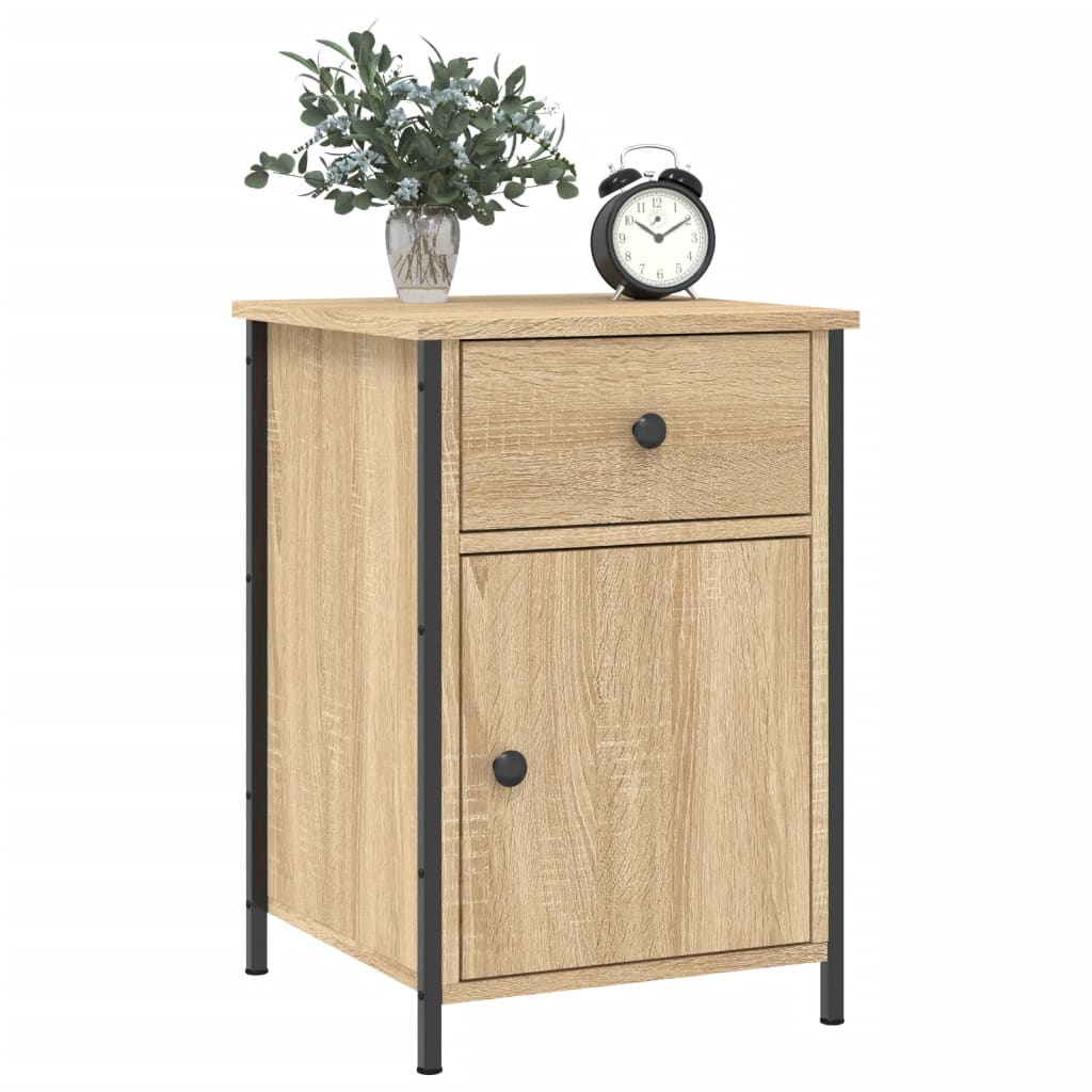 Bedside tables, 2 pcs., oak, 40x42x60cm, treated wood