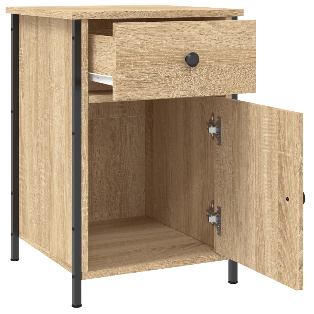 Bedside tables, 2 pcs., oak, 40x42x60cm, treated wood
