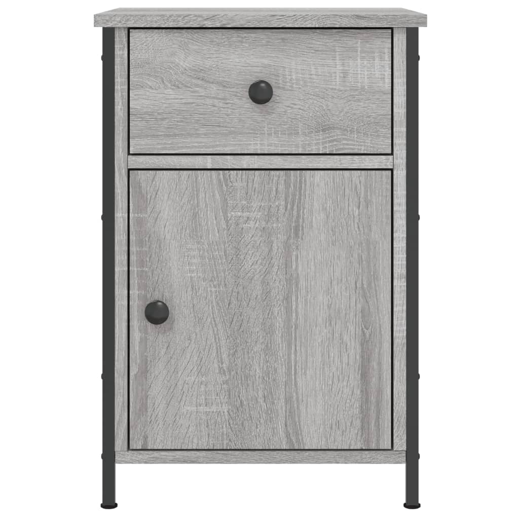 Bedside tables, 2 pcs., grey oak, 40x42x60cm, wood