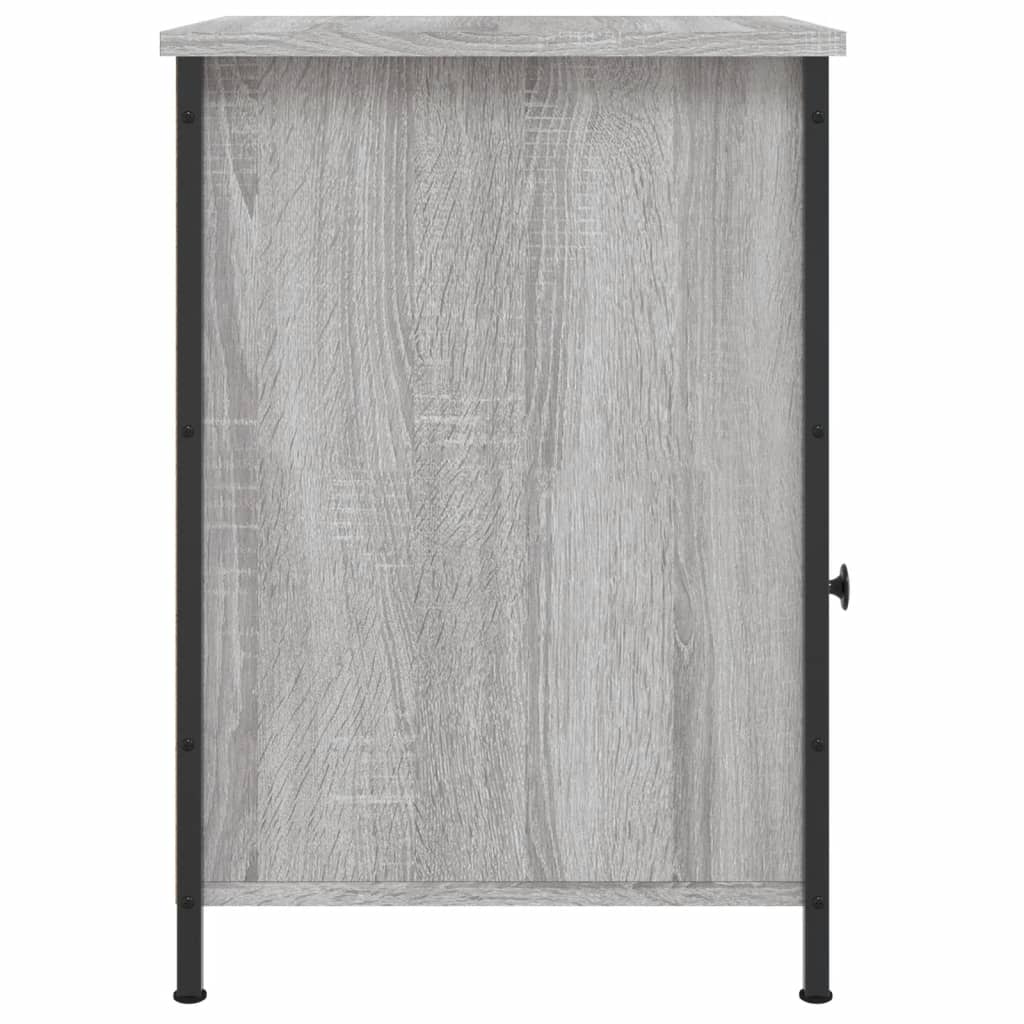 Bedside tables, 2 pcs., grey oak, 40x42x60cm, wood