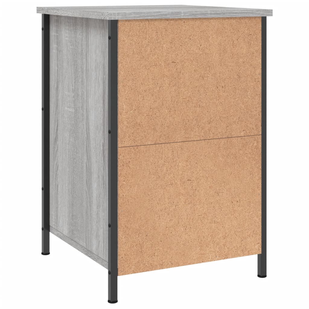 Bedside tables, 2 pcs., grey oak, 40x42x60cm, wood