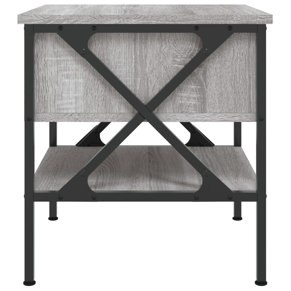 Bedside tables, 2 pcs, grey oak, 40x42x45cm, wood