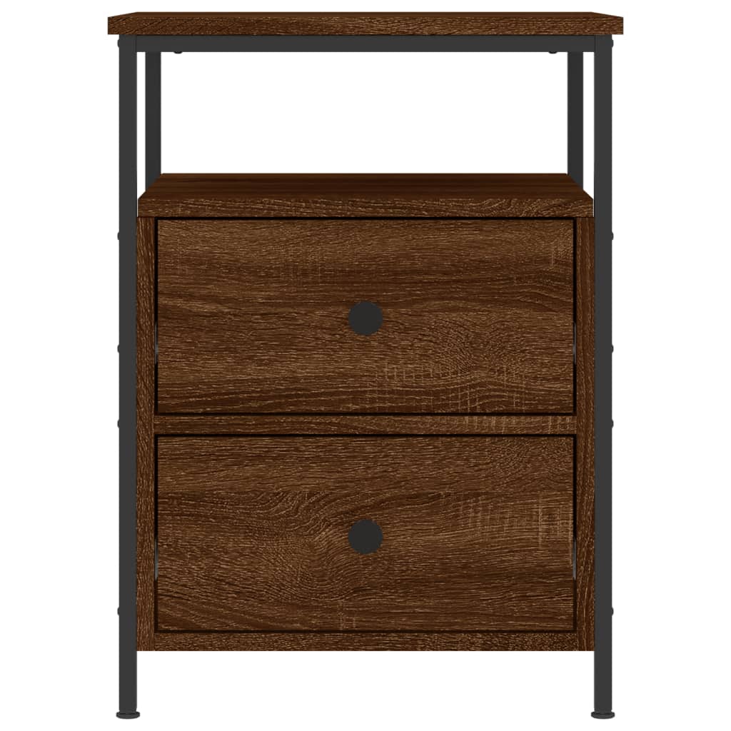 Naktinė spintelė, ruda ąžuolo, 44x45x60cm, apdirbta mediena