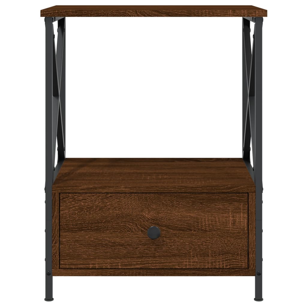Bedside tables, 2 pcs, brown oak, 50x41x65cm, wood