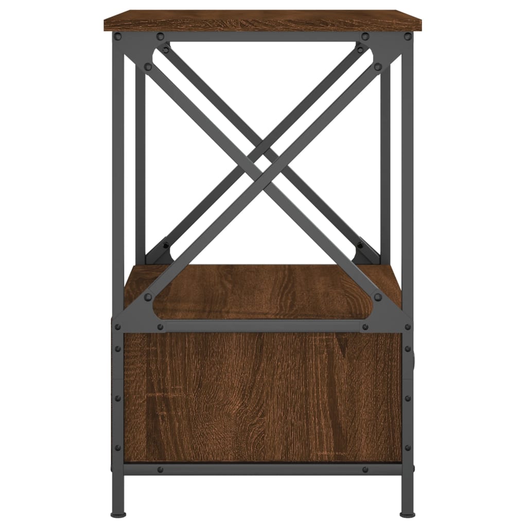 Bedside tables, 2 pcs, brown oak, 50x41x65cm, wood