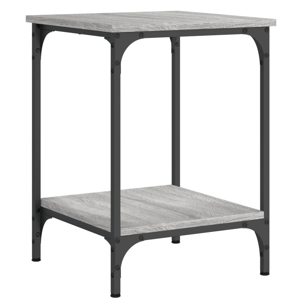 Coffee table, grey oak, 40x40x55cm, engineered wood