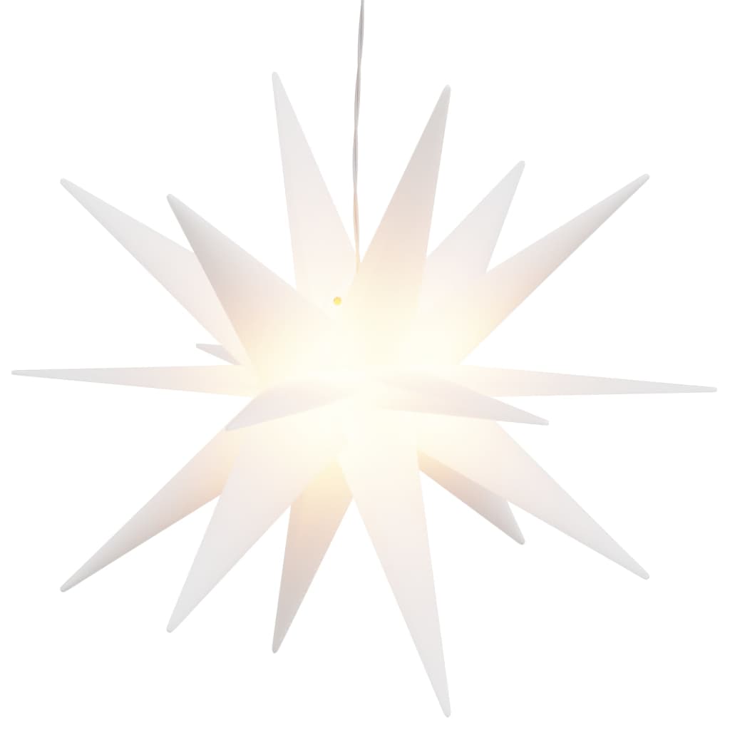 Kalėdiniai šviestuvai su LED SNOWFLAKE, 3vnt., balti, 43cm, sulankstomi