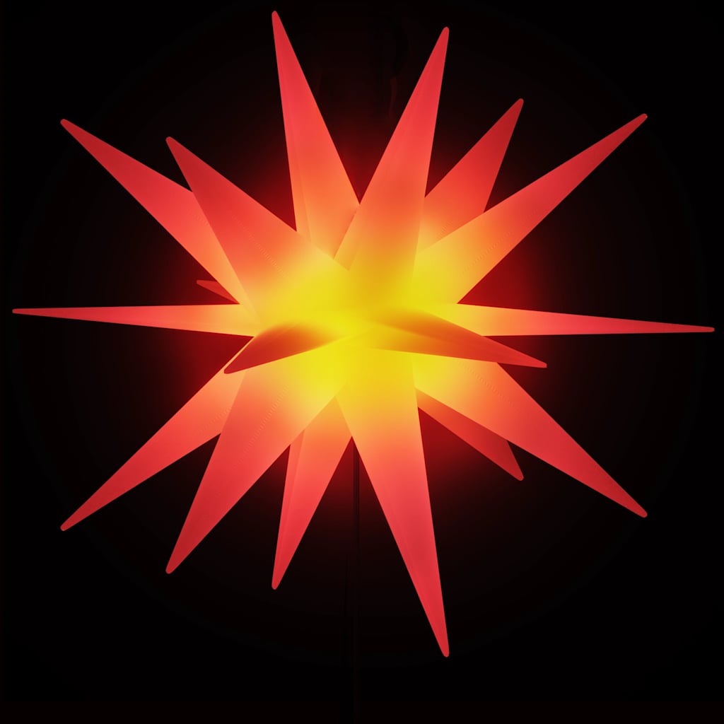 Christmas spike lights / LED, 3 pcs, red, 57 cm