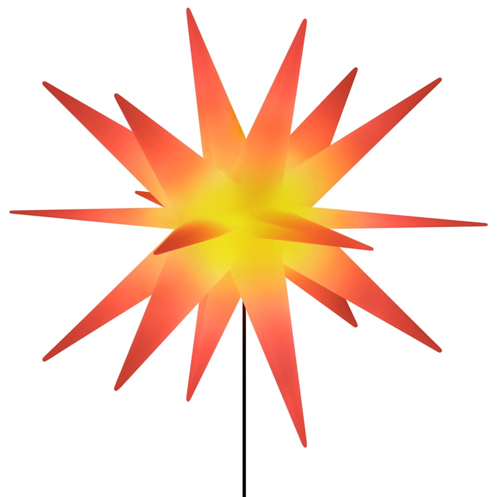 Christmas spike lights / LED, 3 pcs, red, 57 cm