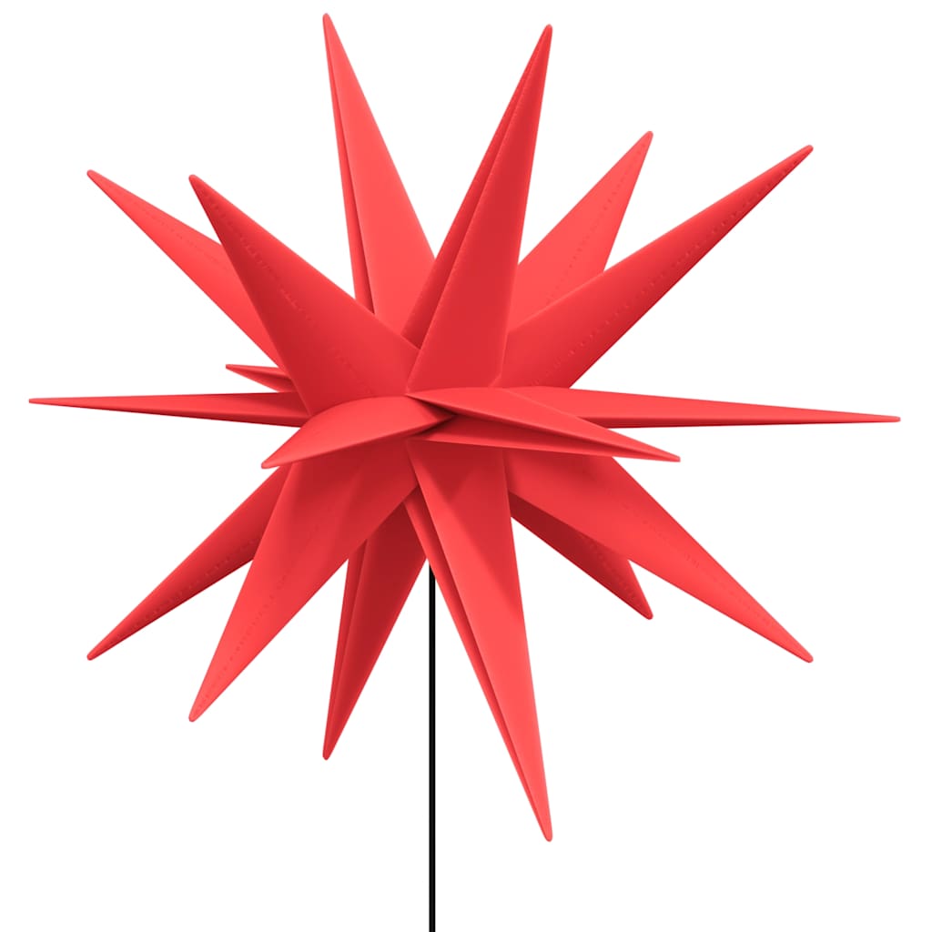 Christmas spike lights / LED, 3 pcs, red, 57 cm