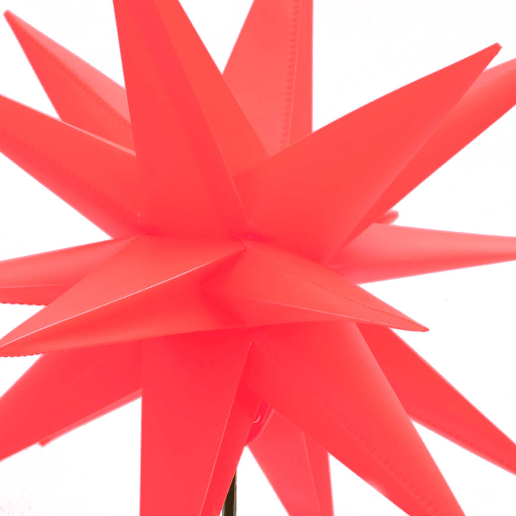 Christmas spike lights / LED, 3 pcs, red, 57 cm