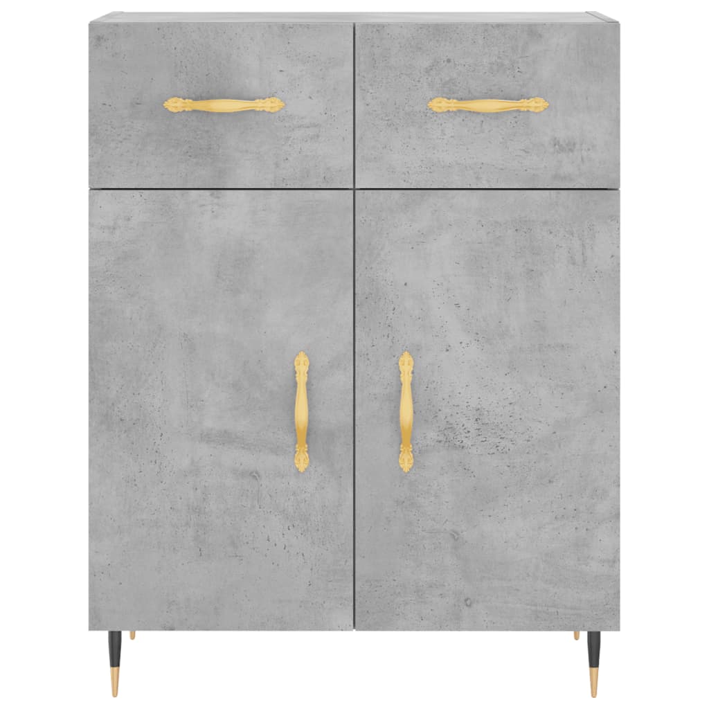 Sideboard, concrete gray, 69.5x34x90cm, engineered wood