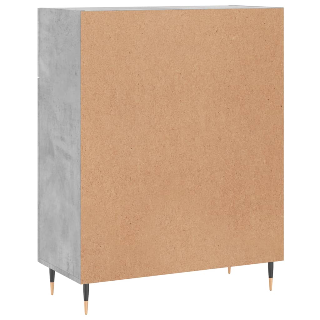 Sideboard, concrete gray, 69.5x34x90cm, engineered wood