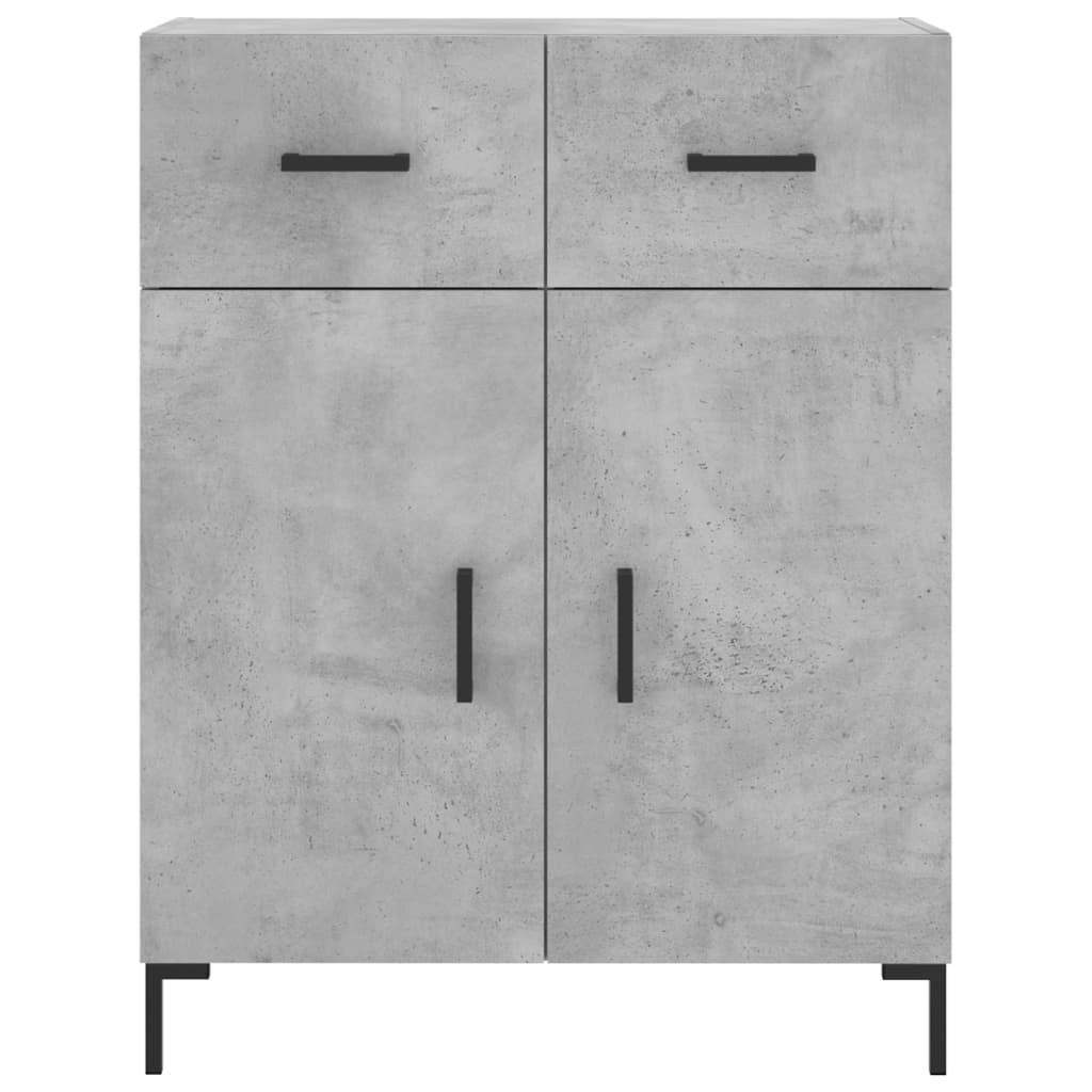Sideboard, concrete gray, 69.5x34x90cm, engineered wood