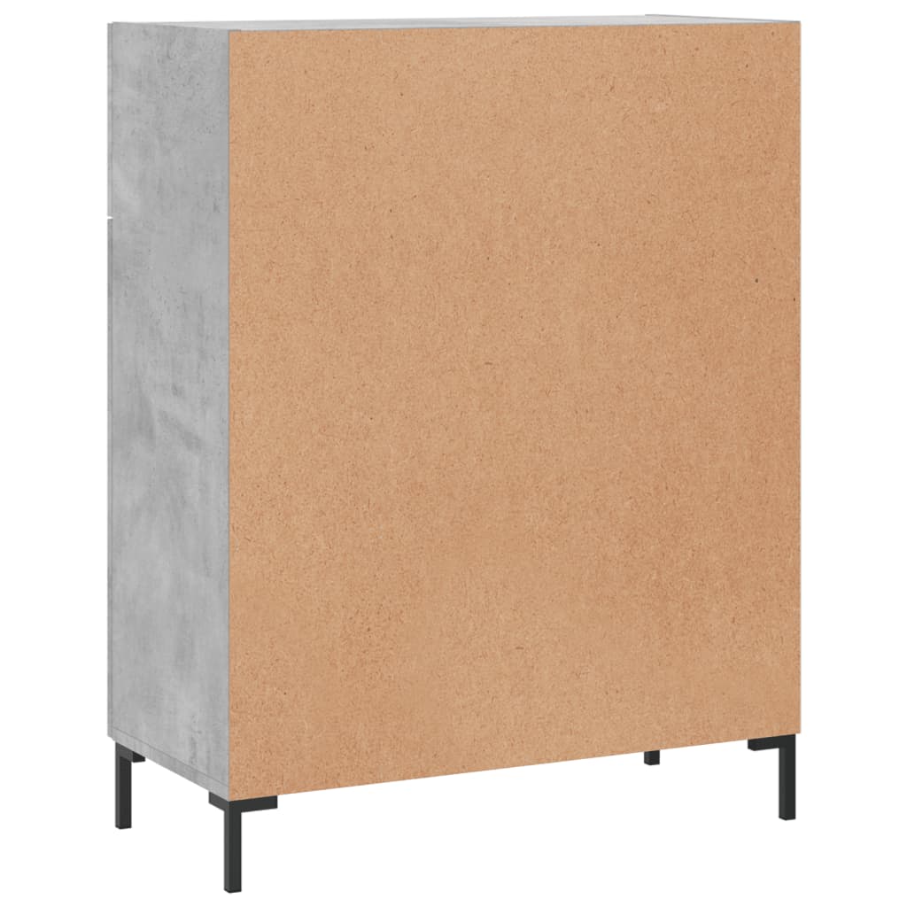 Sideboard, concrete gray, 69.5x34x90cm, engineered wood