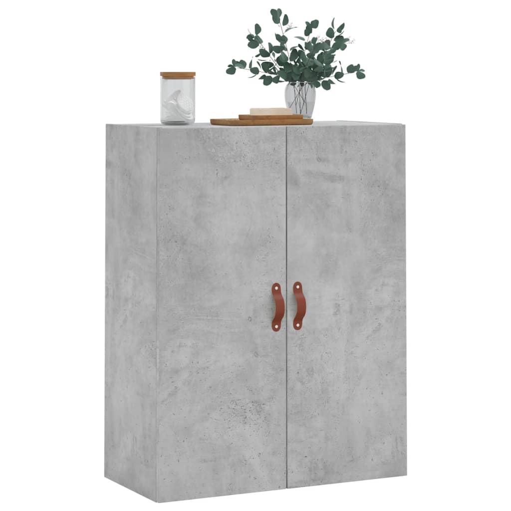 Wall-mounted cabinet, concrete gray, 69.5x34x90cm