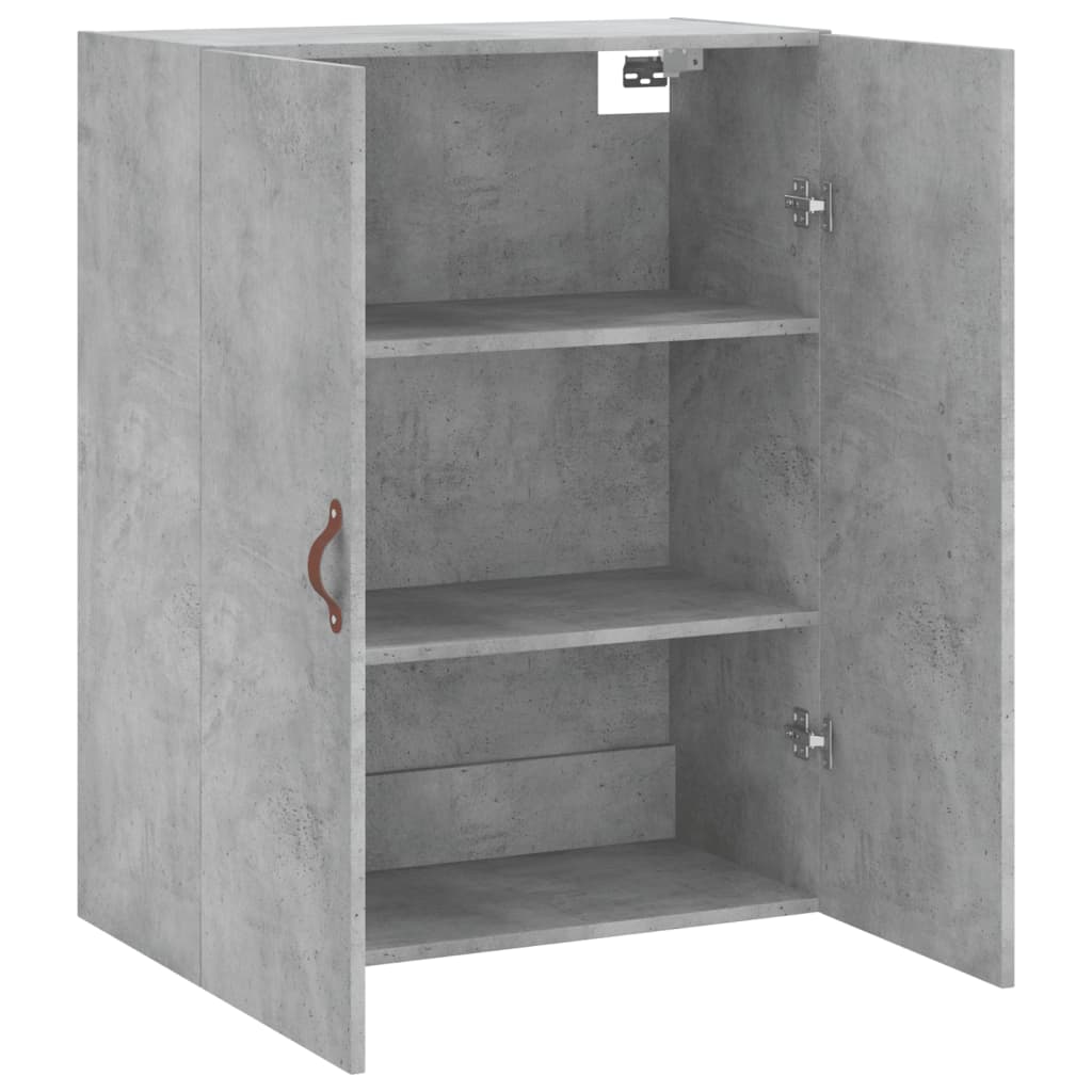Wall-mounted cabinet, concrete gray, 69.5x34x90cm