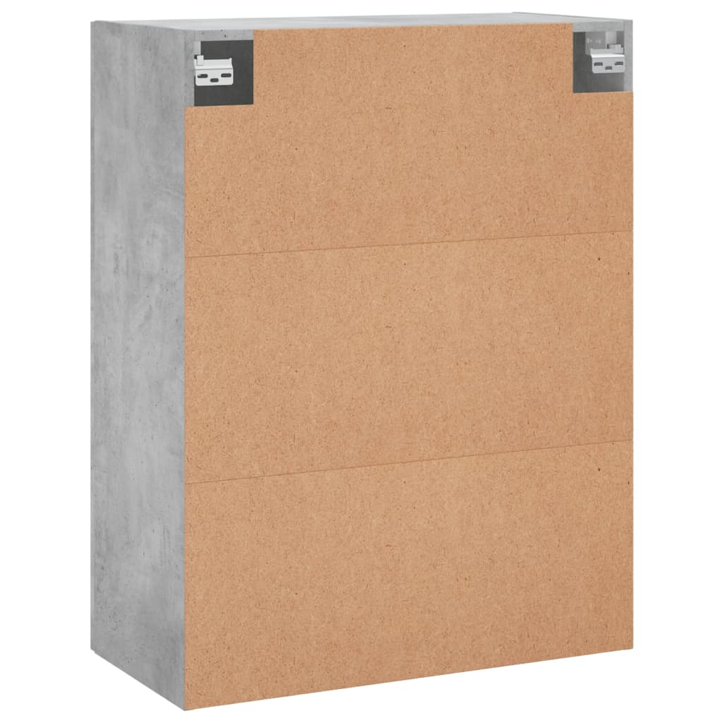 Wall-mounted cabinet, concrete gray, 69.5x34x90cm