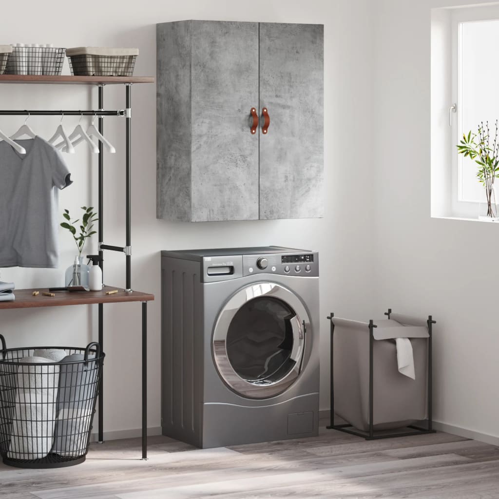 Wall-mounted cabinet, concrete gray, 69.5x34x90cm