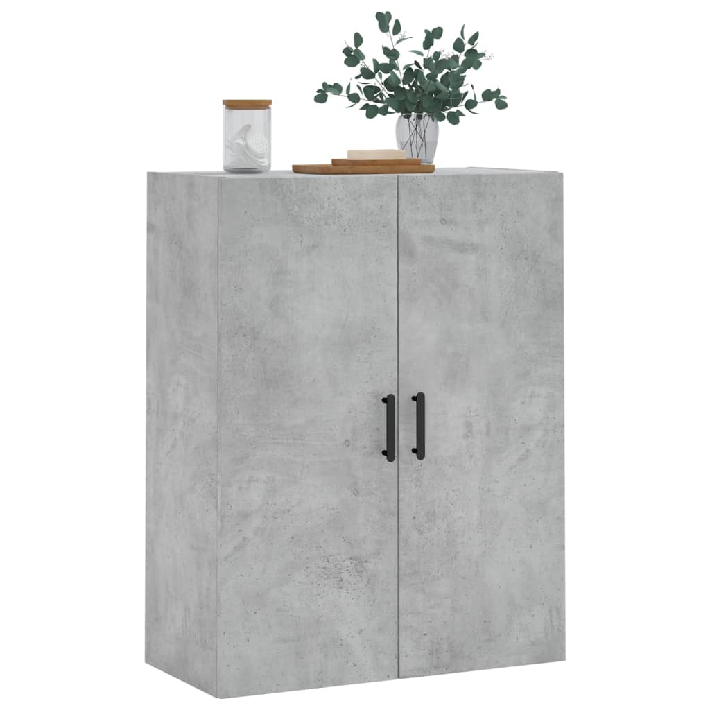 Wall-mounted cabinet, concrete gray, 69.5x34x90cm