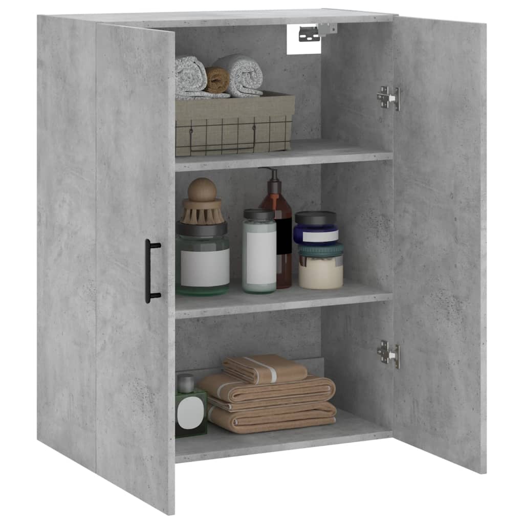 Wall-mounted cabinet, concrete gray, 69.5x34x90cm