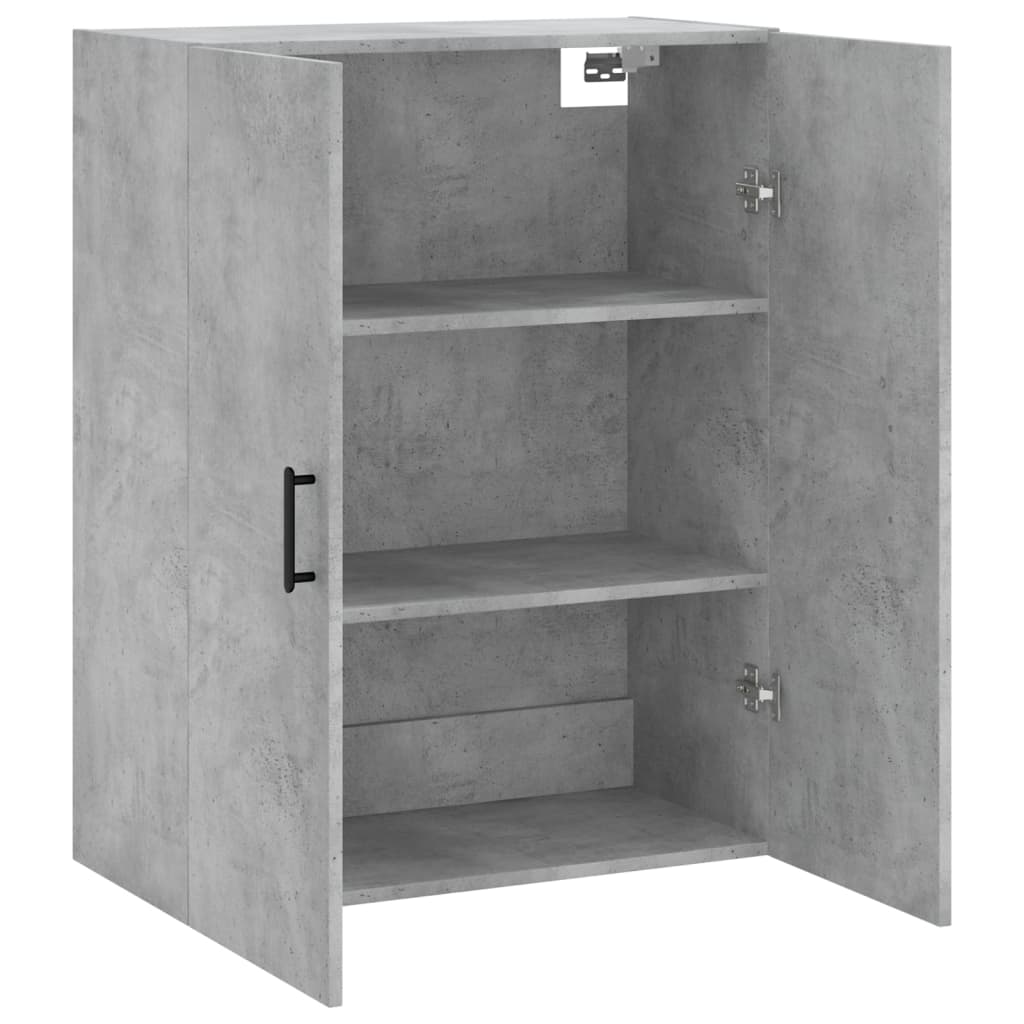 Wall-mounted cabinet, concrete gray, 69.5x34x90cm