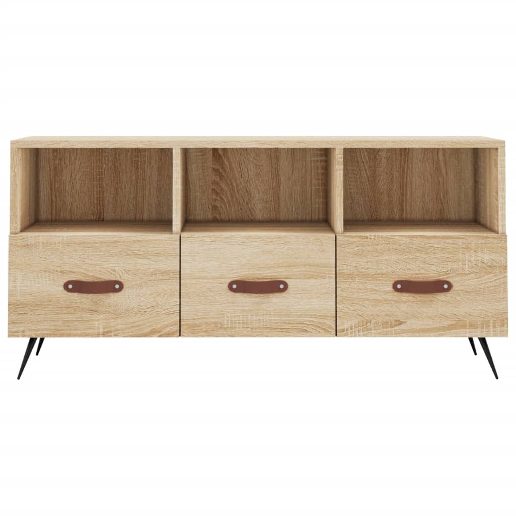 TV cabinet, oak, 102x36x50cm, treated wood