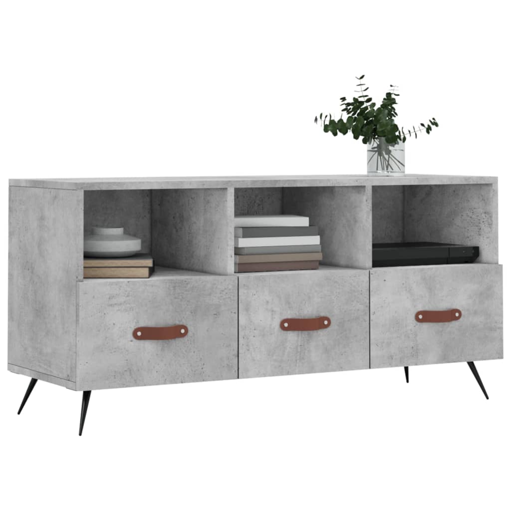 TV cabinet, concrete gray, 102x36x50cm, wood