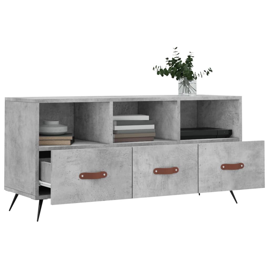 TV cabinet, concrete gray, 102x36x50cm, wood