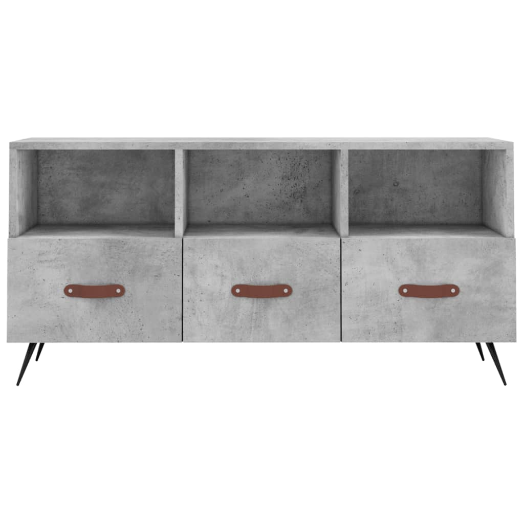 TV cabinet, concrete gray, 102x36x50cm, wood
