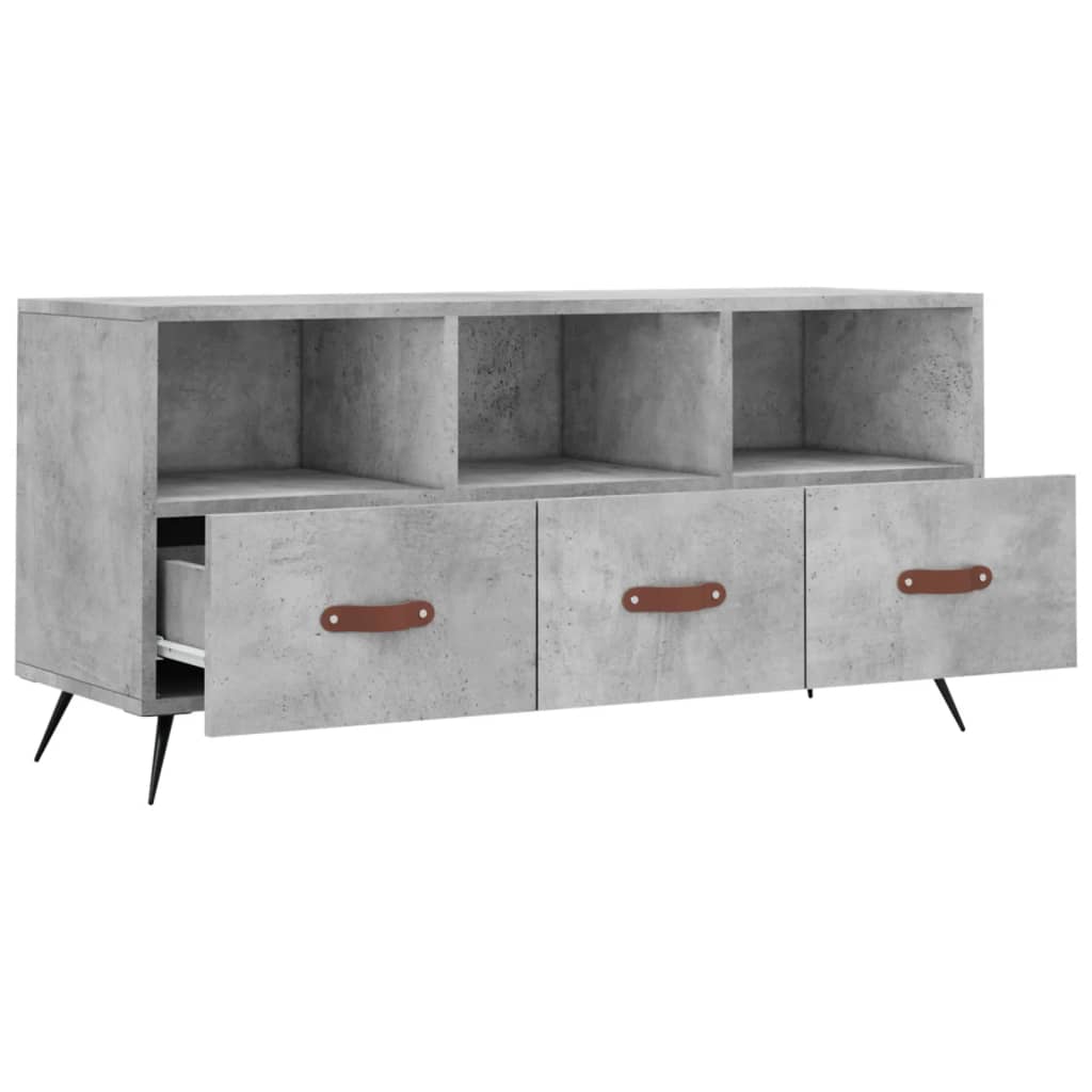 TV cabinet, concrete gray, 102x36x50cm, wood