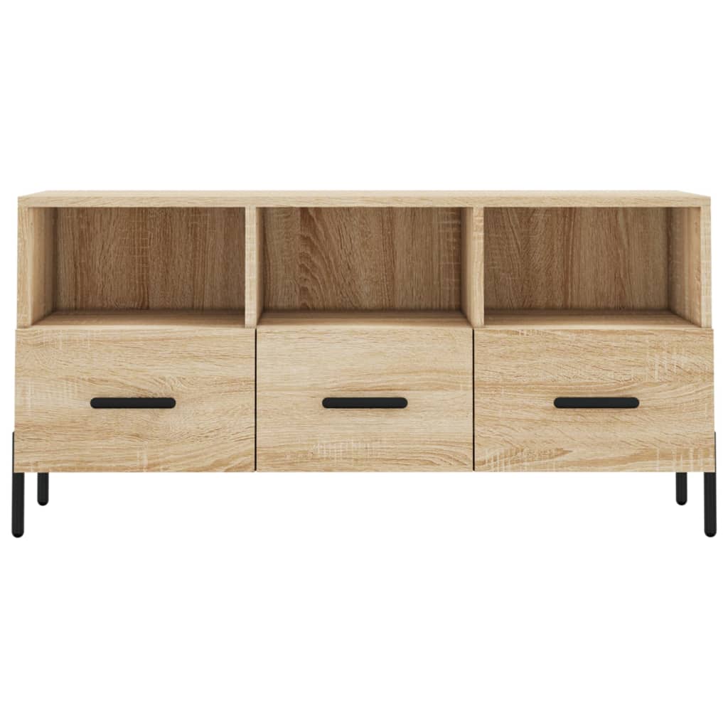 TV cabinet, oak, 102x36x50cm, treated wood