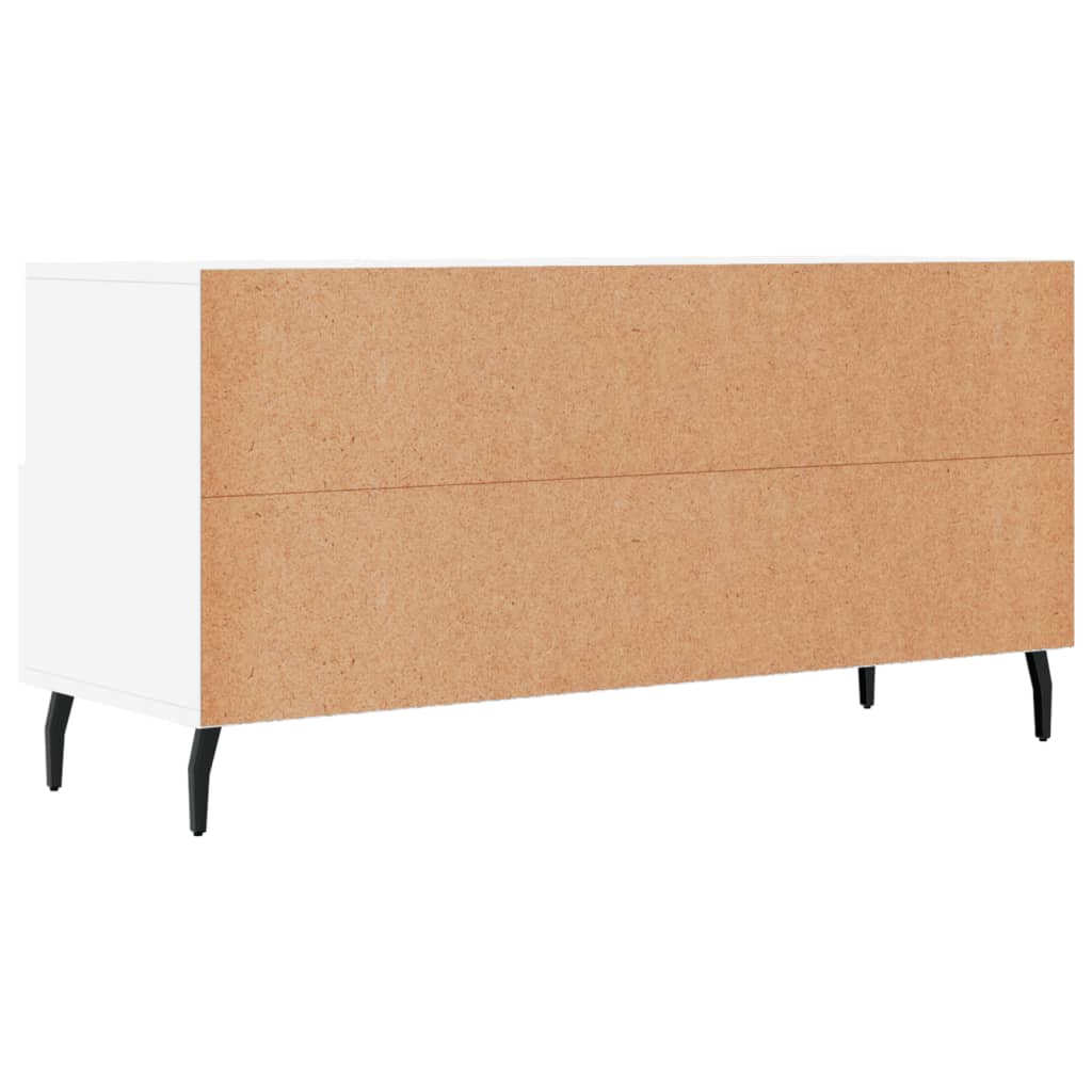 TV Cabinet, white, 102x36x50cm, engineered wood