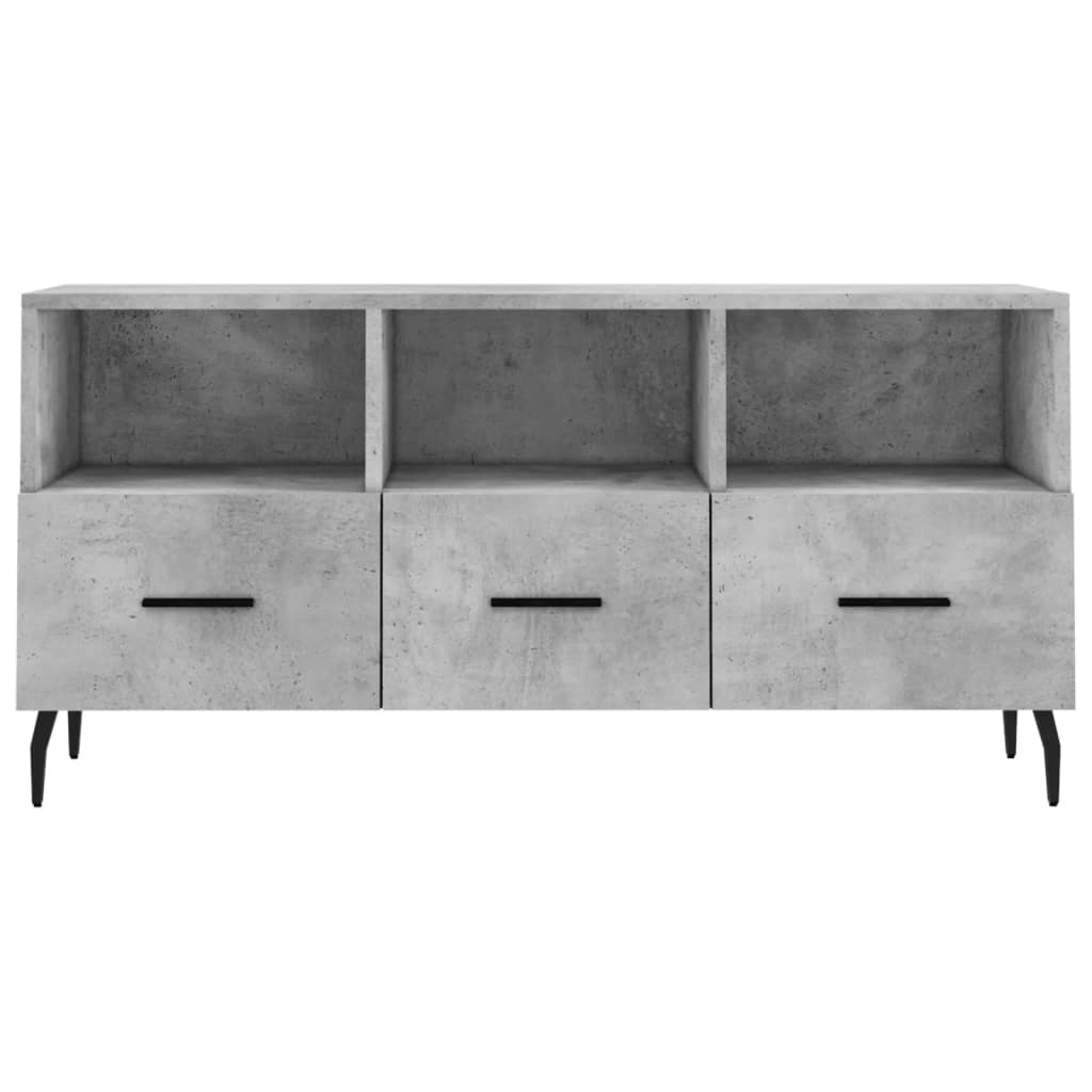 TV cabinet, concrete gray, 102x36x50cm, wood