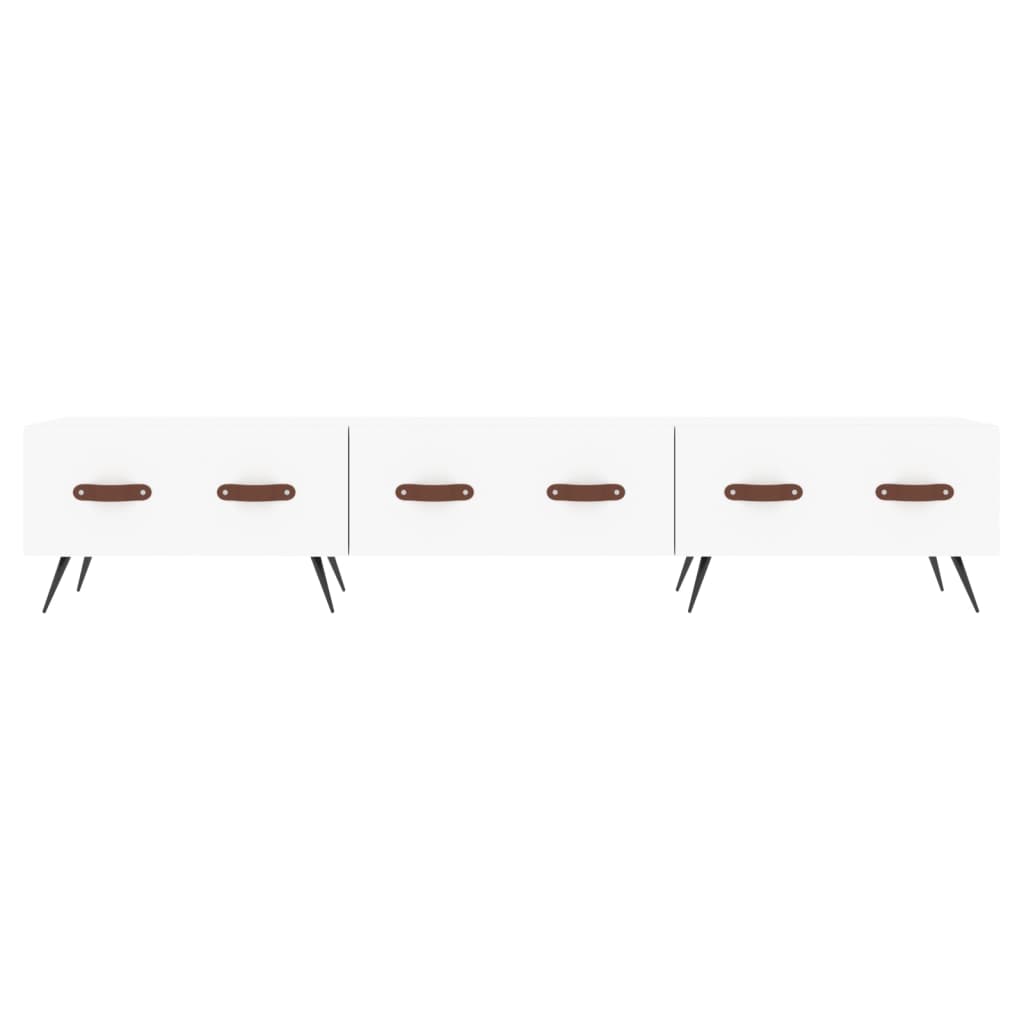 TV cabinet, white, 150x36x30cm, engineered wood