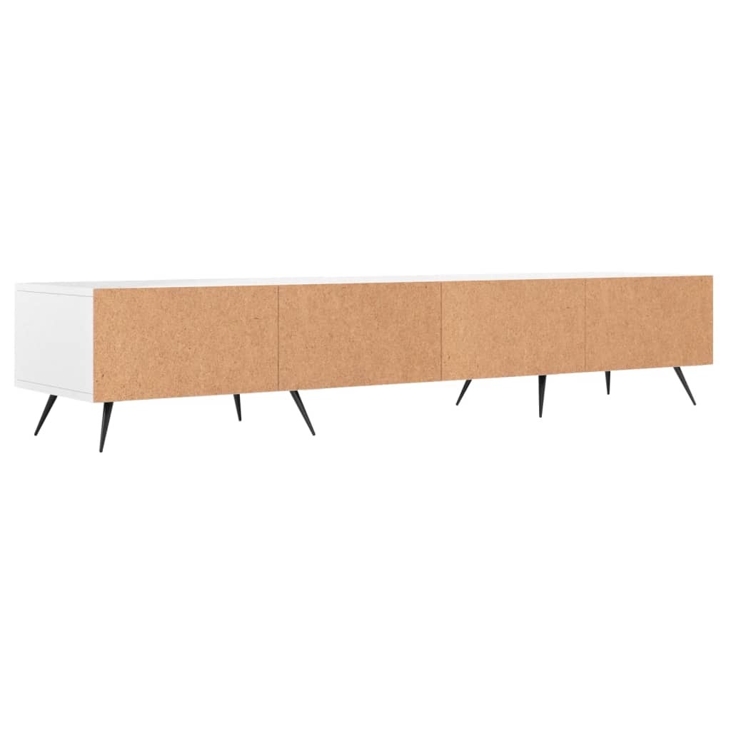TV cabinet, white, 150x36x30cm, engineered wood