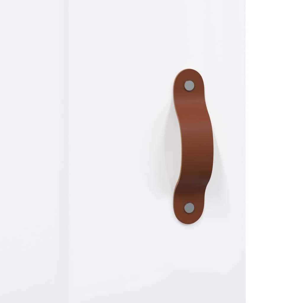 Desk, white, 140x50x75cm, wood, glossy