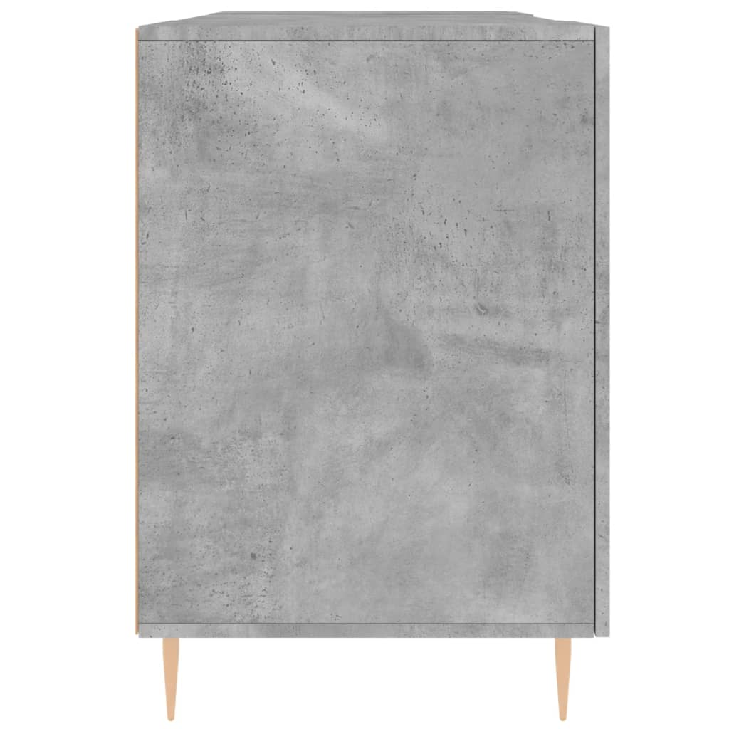 Desk, concrete gray, 140x50x75cm, engineered wood